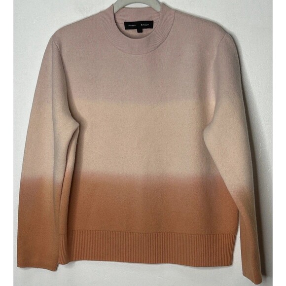 Proenza Schouler Dip Dye Sweater Women's Small Cashmere Wool Blend Pink Tan